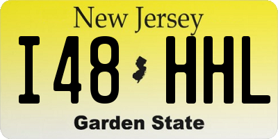 NJ license plate I48HHL