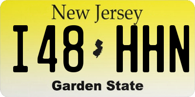 NJ license plate I48HHN