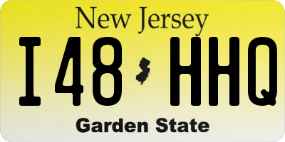 NJ license plate I48HHQ