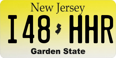 NJ license plate I48HHR