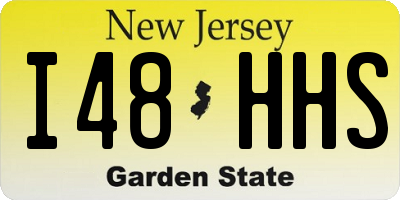 NJ license plate I48HHS