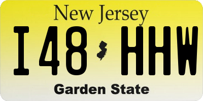 NJ license plate I48HHW