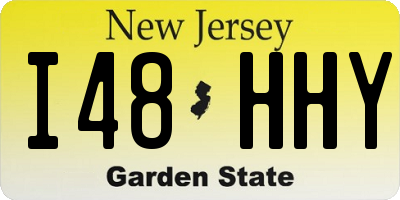 NJ license plate I48HHY
