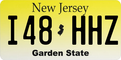 NJ license plate I48HHZ