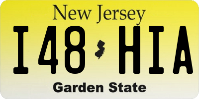 NJ license plate I48HIA