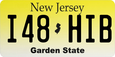 NJ license plate I48HIB
