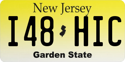 NJ license plate I48HIC