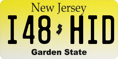 NJ license plate I48HID