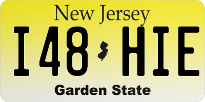 NJ license plate I48HIE
