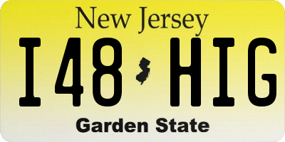 NJ license plate I48HIG