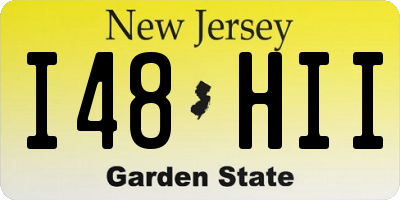 NJ license plate I48HII