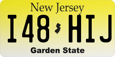 NJ license plate I48HIJ