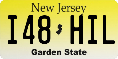 NJ license plate I48HIL