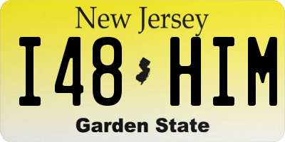NJ license plate I48HIM
