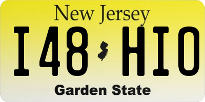 NJ license plate I48HIO