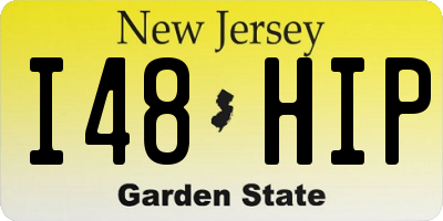 NJ license plate I48HIP