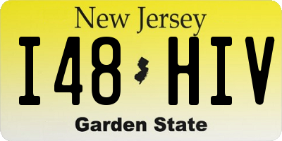NJ license plate I48HIV