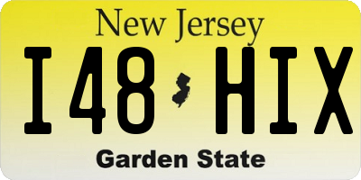 NJ license plate I48HIX