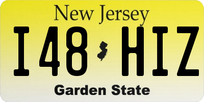 NJ license plate I48HIZ