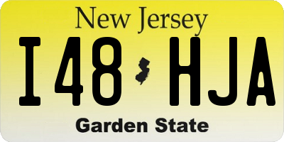 NJ license plate I48HJA