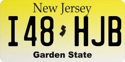 NJ license plate I48HJB