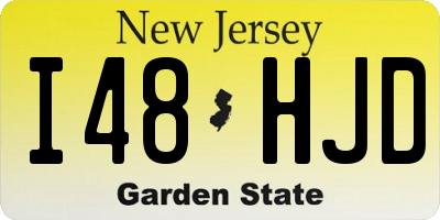 NJ license plate I48HJD