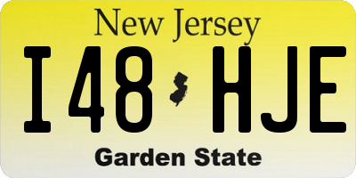 NJ license plate I48HJE