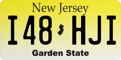 NJ license plate I48HJI
