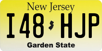 NJ license plate I48HJP