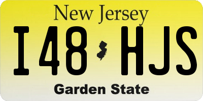 NJ license plate I48HJS