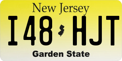 NJ license plate I48HJT