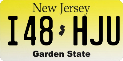 NJ license plate I48HJU