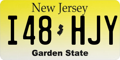NJ license plate I48HJY
