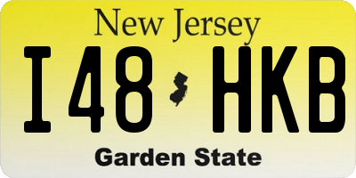 NJ license plate I48HKB