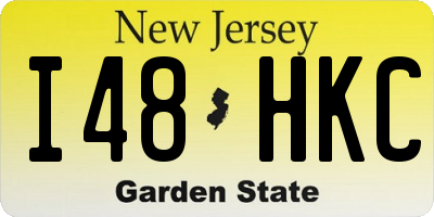 NJ license plate I48HKC