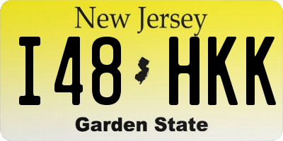 NJ license plate I48HKK