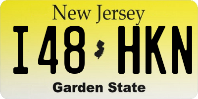 NJ license plate I48HKN