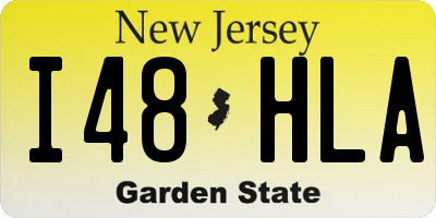 NJ license plate I48HLA