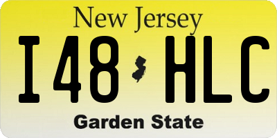 NJ license plate I48HLC