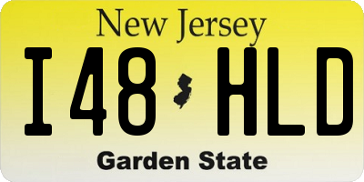 NJ license plate I48HLD