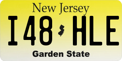 NJ license plate I48HLE