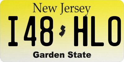 NJ license plate I48HLO