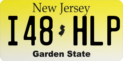 NJ license plate I48HLP
