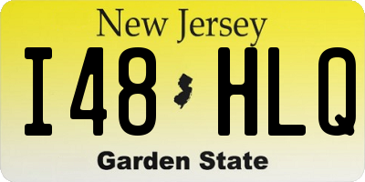 NJ license plate I48HLQ