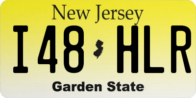 NJ license plate I48HLR