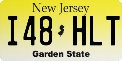 NJ license plate I48HLT