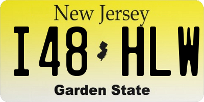 NJ license plate I48HLW