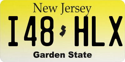 NJ license plate I48HLX