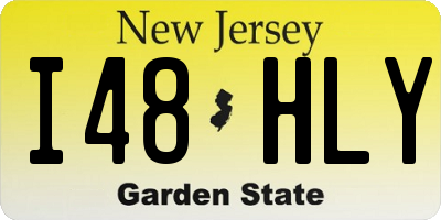 NJ license plate I48HLY