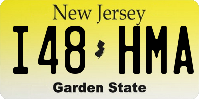 NJ license plate I48HMA